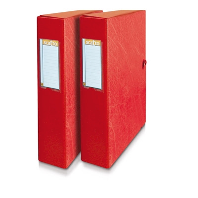 Immagine di Portaprogetti SCATTO 60 con bottone dorso 6 rosso