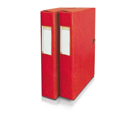 Immagine di Portaprogetti SCATTO 80 con bottone dorso 8 rosso