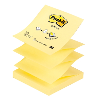 Immagine di Post-it 3M z-notes R330-CY 100 ff 76x76 giallo