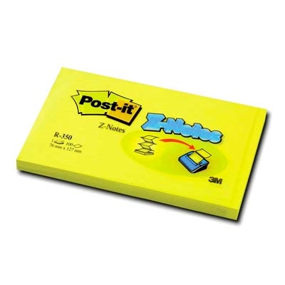 Immagine di Post-it 3M z-notes R350-CY 100 ff 76x127 giallo