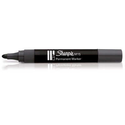 Immagine di Pennarello permanent SHARPIE M15 punta conica colore nero