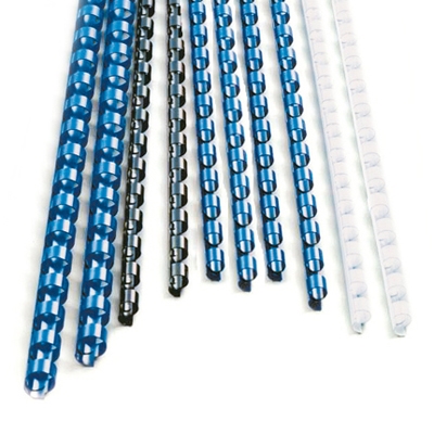 Immagine di Dorsi plastici a 21 anelli tondi mm 10 blu