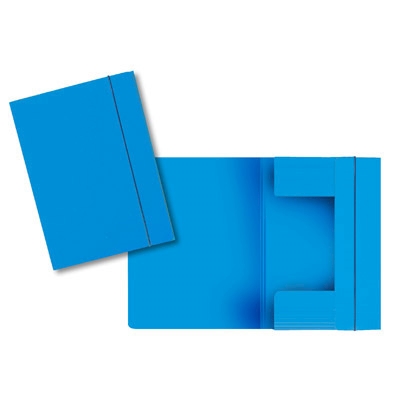Immagine di Cartella in cartoncino ELLA3 c/elast.3lembi blu