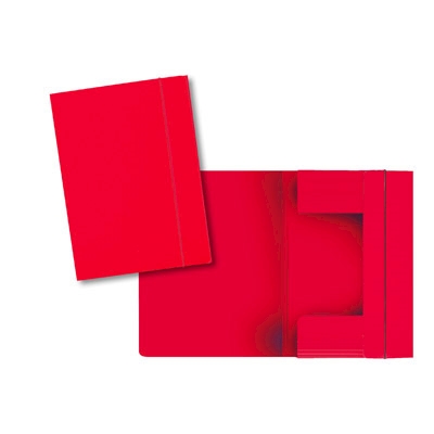 Immagine di Cartella in cartoncino ELLA3 c/elast.3lembi rosso