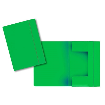 Immagine di Cartella in cartoncino ELLA3 c/elast.3lembi verde