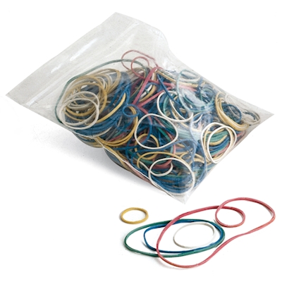Immagine di Elastici ad anelli in gomma misure e colori assortiti g 100