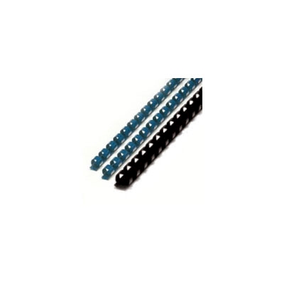Immagine di Dorsi plastici a 21 anelli tondi mm 8 nero