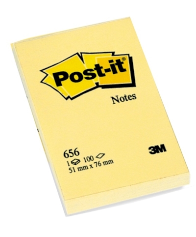 Immagine di Post-it 3M 656-CY 100 ff 76x51 giallo