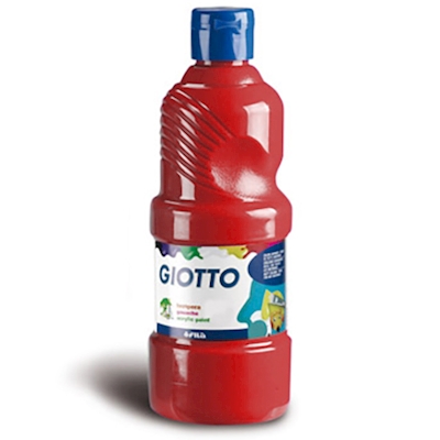 Immagine di Tempera pronta GIOTTO flacone 1000 ml rosso scarl.