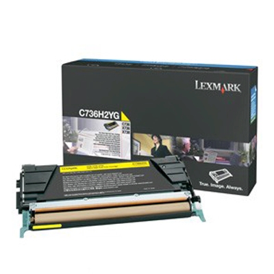 Immagine di Toner Laser return program LEXMARK 0C736H1YG giallo 10000 copie