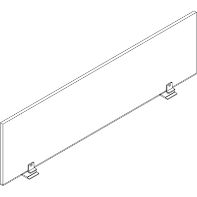 Immagine di Schermo divisorio per bench GETWAY cm 140x1,8x38 bianco