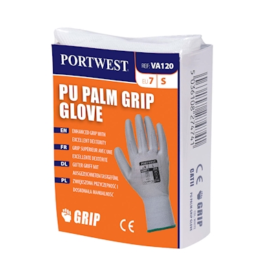 Immagine di Guanto spalmato PU per distributori automatici PORTWEST colore bianco taglia M