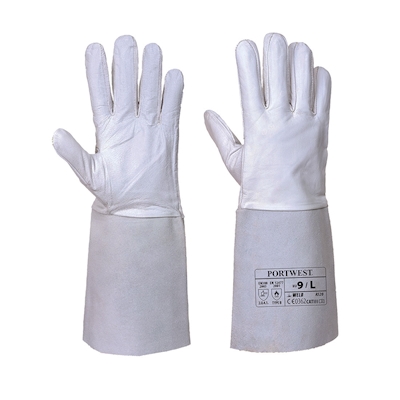 Immagine di Guanti da saldatura Premium Tig PORTWEST colore grigio taglia XL