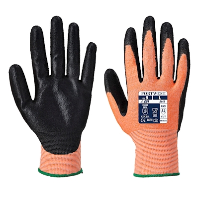 Immagine di Guanto anti taglio Nitrile foam Ambra PORTWEST colore Amber taglia M