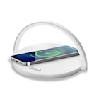 Immagine di Caricabatterie wireless/senza fili bianco USB-C CELLY WLLIGHTCIRCLE - Led Lamp Wireless Charger 15W