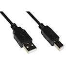 Immagine di Cavo USB 2.0 LINK connettori a-b in rame mt. 1,80 colore nero