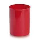 Immagine di Bicchiere portapenne in plastica rosso