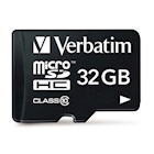 Immagine di Micro SD (SDHC) VERBATIM Class 10 32GB con adatt