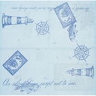 Immagine di Tovagliolo in carta a secco airlaid ROIAL YACHT CLUB colore azzurro cm 40x40 50 pezzi