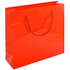 Immagine di Shopper Elegance in carta lucida con cordino in cotone Medium colore rosso 240+