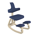 Immagine di Sedia THATSIT struttura frassino rivestimento Blu