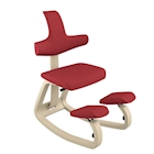 Immagine di Sedia THATSIT struttura frassino rivestimento Rosso