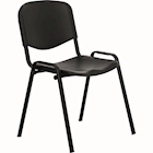Immagine di Sedia LEO PLASTIC telaio nero sed/sch. nere