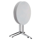 Immagine di Tavolo piegh. 3POD Ø70 H107 piano PP colore bianco