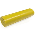 Immagine di Rotolo da 10 sacchetti per rifiuti cm 72x110 colore giallo trasparente - 15 micron - litri 110