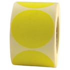 Immagine di Rotolo etichette adesive di segnalazione tonde diametro mm 35 giallo 500pz