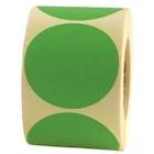 Immagine di Rotolo etichette adesive di segnalazione tonde diametro mm 35 verde 500pz