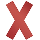 Immagine di Simbolo adesivo forma "X" per segnalare sedie e tavoli non utilizzabili uso interno rimovibile