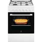Immagine di Cucina con forno e piano cottura elettrici 58 lt 60 cm bianco ELECTROLUX LKK640200W 943005291