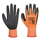 Immagine di Guanti con palmo in PU colore Orange/Black taglia XS