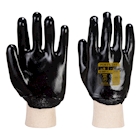 Immagine di Guanti PVC con polsino a maglia elasticizzato colore nero taglia XL