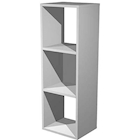 Immagine di Libreria a 3 caselle CHECKER cm 35,9x29,2x103,9 grigio alluminio