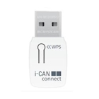 Immagine di Adattatore wireless plastica bianco I-CAN I-CANCONNECT