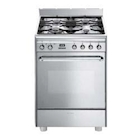 Immagine di Cucina con forno e piano cottura elettrici 70 lt 60 cm grigio SMEG CP60X9